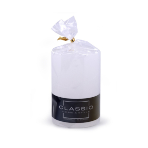 Candela a colonna rustica Donau Home 70x100 mm bianco 45337111-14