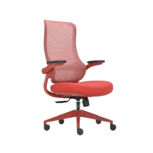 Seduta semi-direzionale Unisit Aurora braccioli regolabili e supporto lombare rosso - LN18 ROSSA