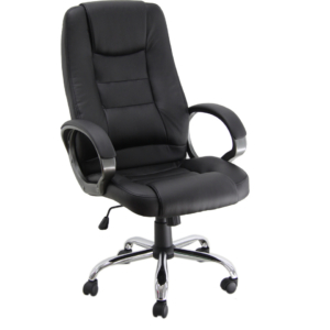 Poltrona direzionale Unisit CH Eco Smart in PU nero CH1/KN