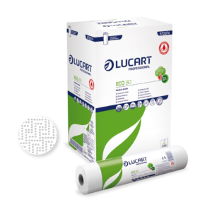 Lenzuolini medici Lucart Professional Eco 80 - bianco 2 veli 80 m - 870074U (conf.6)