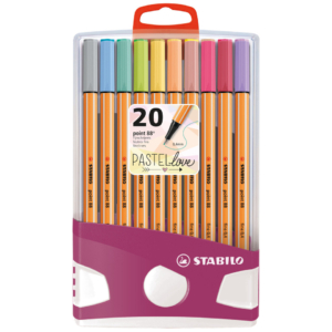 Fineliner Point 88 Stabilo PastelParade - 0,4 mm - colori assortiti - BE8820-0311 (conf.20)