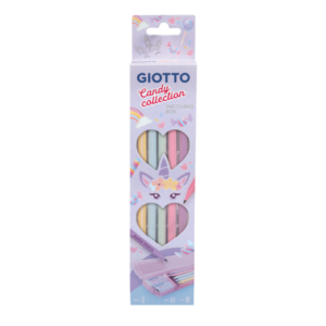 Matite in grafite di carta pressata GIOTTO Sketching Candy Collection (conf.10 matite + 1 temperamatite e 1 gomma)
