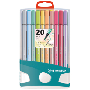 Pennarelli Stabilo Pen 68 PastelParade - tratto 1 mm - colori assortiti BE6820-0311 (conf.20)