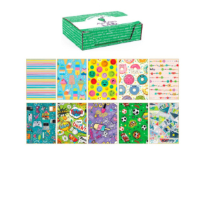 Carta regalo Kartos linea Teenagers 70x100 cm - fogli in soggetti assortiti - 80g/m² - 18341 (conf.100)