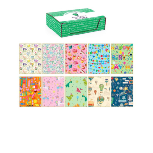 Carta regalo Kartos linea Fantasy Mix 70x100 cm - fogli in soggetti assortiti - 80g/m² - 18344 (conf.100)