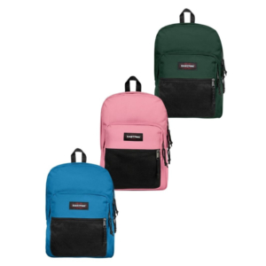 Set 3 zaini Eastpak Pinnacle 38 L a 2 scomparti 1 Pink Cloud, 1 Voltaic Blue, 1 Pine Green
