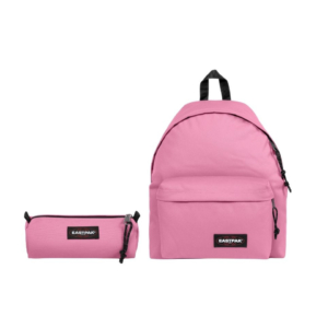 Set 2 zaini + 2 astucci Eastpak Padded Pak'r® e Benchmark Single Pink Cloud