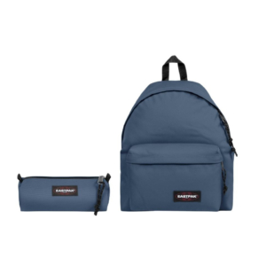 Set 2 zaini + 2 astucci Eastpak Padded Pak'r® e Benchmark Single Bouncing Blue