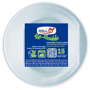 Scodelle in PS Dopla Reusable 300 ml trasparente - 08142 (conf.15)