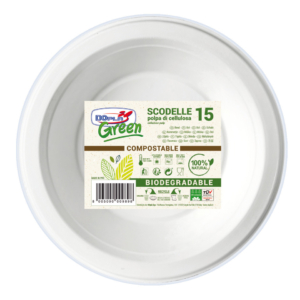 Scodella in polpa Dopla Green 450 ml bianco - 07746 (conf.15)