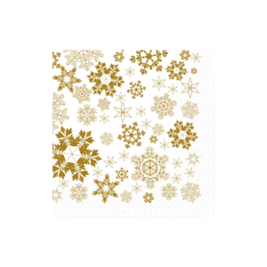 Tovaglioli in pura cellulosa 3 veli Dopla Gold Ice 33x33cm - 18429 (conf.20)