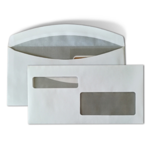 Buste con 2 finestre Blasetti - 80g/m² bianco - 11,5x23 cm - 0106 (conf.1200)