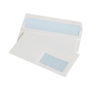 Buste autoadesive Office Products 75g/m² bianco - 11x22 cm - con finestra - 15203229-14 (conf.1000)