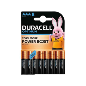 Batterie alcaline Duracell Optimum Ministilo AAA MN2400 mAh - DU0036 (blister da 8 pezzi)