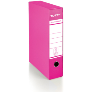 Registratore commerciale con custodia TOPToo by Q-Connect dorso 5 cm - 28,5x32 cm - magenta - 0201042/QM.CL