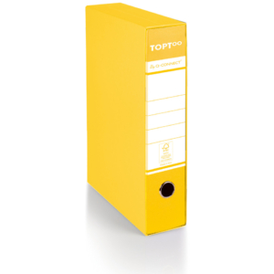 Registratore commerciale con custodia TOPToo by Q-Connect dorso 5 cm - 28,5x32 cm - giallo - 0201042/QM.GI