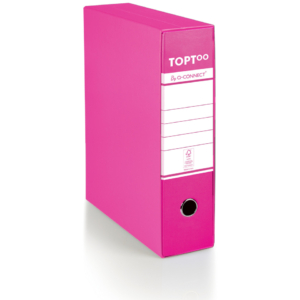 Registratore commerciale con custodia TOPToo by Q-Connect dorso 8 cm - 28,5x32 cm - magenta - 0201042/Q.CL