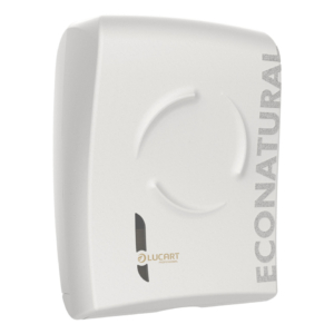 Dispenser per asciugamani piegati a Z, V e C Lucart Professional Econatural Flow 40,4x32x15,5 cm bianco - 892514
