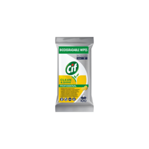 Salviette multisuperfici igienizzanti biodegradabili Cif Pro Formula Clean & Shine - 9293449 (conf.100)
