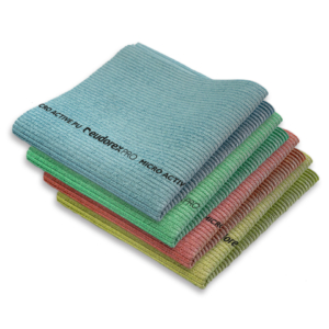 Panni in microfibra Eudorex Pro Micro Active PU 38x35 cm verde - A1097 (conf.5)