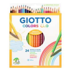 Matite colorate Giotto Colors Smile 3 mm - colori assortiti - F278400 (conf.24)