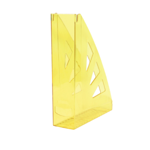 Portariviste in plastica rigida Office Products A4 - trasparente giallo 21215511-06