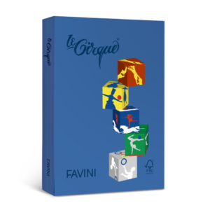 Carta colorata Favini Le Cirque A4 80 g/m² blu oceano 303 - A71K534 (risma da 500 fogli)