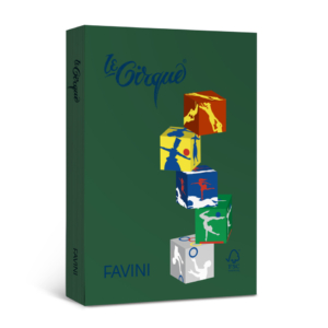 Carta colorata Favini Le Cirque A4 80 g/m² verde bosco 304 - A71D534 (risma da 500 fogli)