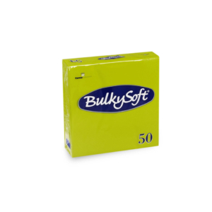 Tovaglioli Bulkysoft Rainbow pura cellulosa 33x33 cm 2 veli - kiwi - 32241 (24 conf. da 50 pezzi cad.)