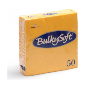 Tovaglioli Bulkysoft Rainbow pura cellulosa 33x33 cm 2 veli - giallo - 32700 (24 conf. da 50 pezzi cad.)