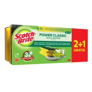 Spugna salva unghie Scotch-Brite® Power Classic Nailsaver - 48x90x201 mm - 7100309866 (conf. 2+1 OMAGGIO)