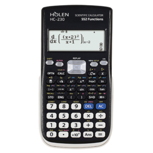 Calcolatrice scientifica Holen HC-230 10+2 cifre 552 funzioni ammessa alla maturità nero/bianco - 3532