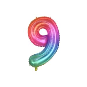 Palloncini Party Go multicolor indicante anni/eta' H.40 cm n° 9 FB0828 - LoveOffice