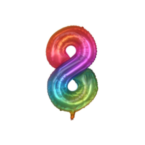 Palloncini Party Go multicolor indicante anni/eta' H.40 cm n° 8 FB0827 - LoveOffice