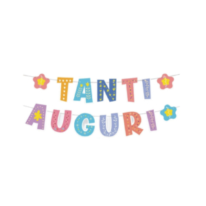 Festone Buon Compleanno Party Go H.23x300 cm colori assortiti CA0126-T