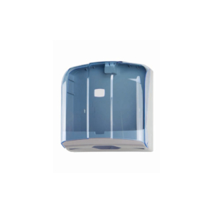 Distributore di carta asciugamani piegata a C, Z, M e V Medial Wave ² blu trasparente 270x130x280mm - 908121