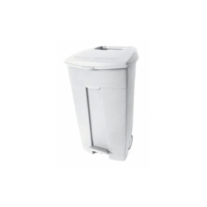 Contenitore mobile a pedale Medial Contiplast 120L in PP bianco 102534