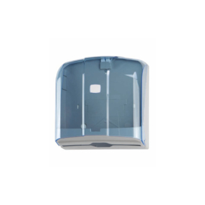 Distributore di carta asciugamani piegata a C o Z Medial Wave ² blu trasparente 270x110x280mm - 908120