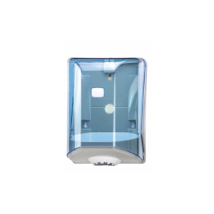 Distributore carta a srotolamento centrale Medial Wave blu trasparente 220x210x310mm - 908124