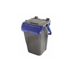 Bidone con sportello a becco in PP Medial Duck 35L grigio-blu 720115