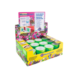 Ricarica nastro adesivo Eurocel Memograph scrivibile e removibile - 50 mm x 10 m - in PVC - verde - 021300652