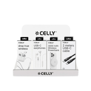 Espositore da banco 20 accessori audio