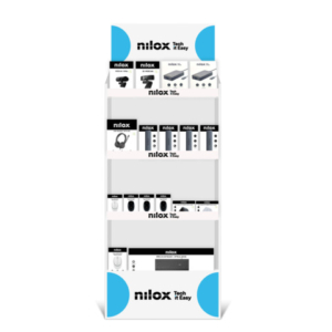Espositore da terra 70 accessori informatici Nilox Tech in cartotecnica - EXPOCARTONENILOXTECH - LoveOffice