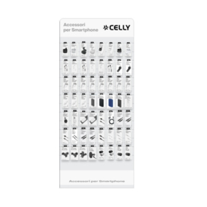 Espositore da parete 165 accessori audio ricarica