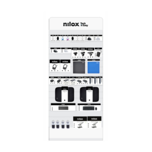 Espositore da parete 205 accessori informatici Nilox Tech con ganci - EXPOLEDNILOXTECH