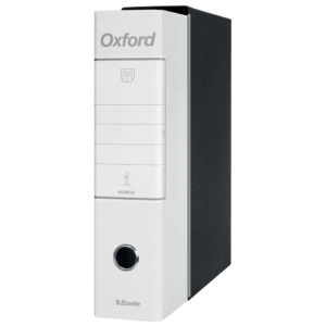 Registratore con custodia Esselte G85 Oxford protocollo 29,5x35 cm - dorso 8 cm - bianco - 390785000