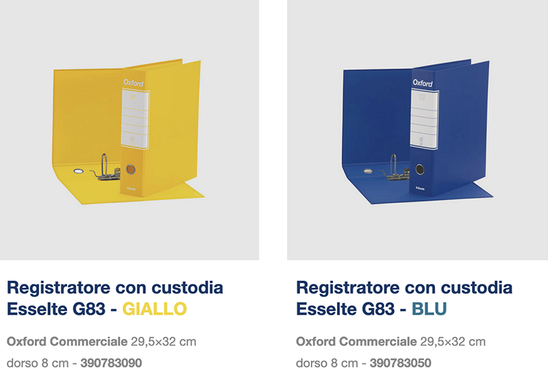 Registratori Oxford Commerciale - LoveOffice