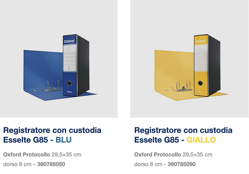 Registratori Oxford Protocollo - LoveOffice