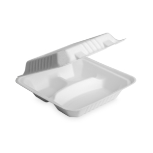 Box Take Away a 3 scomparti in canna da zucchero Oasis Green - 800 ml OAS-HB08TRIS (conf.50)