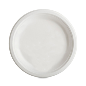 Piatti piani rotondi in canna da zucchero Oasis Green bianco - Ø 26 cm - OAS-016CA (conf.50)